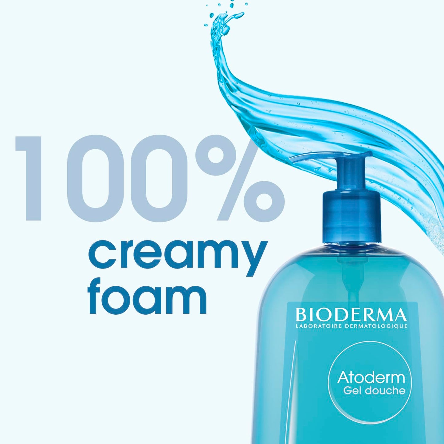 Bioderma - Atoderm Shower Gel Body Wash - Moisturizing Face and Body Cleanser for rmal to Dehydrated Sensitive Skin, 1Lt